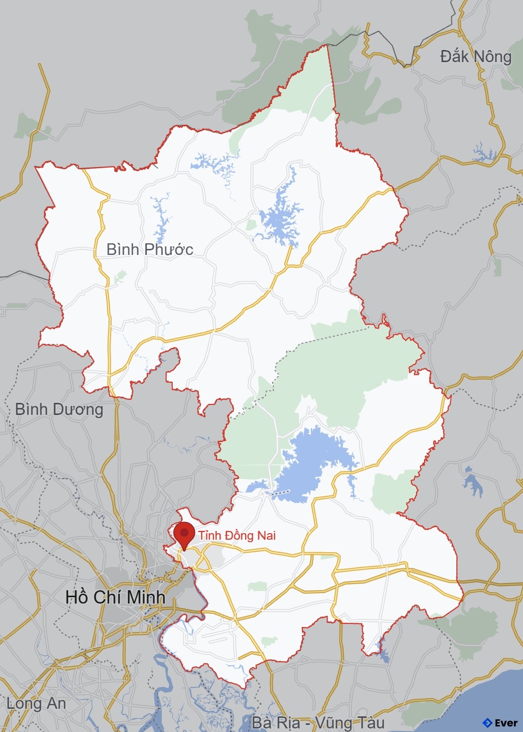 Vị trí bản đồ bất động sản Đồng Nai sau khi sát nhập với Bình Phước Vị trí bản đồ bất động sản Đồng Nai sau khi sát nhập với Bình Phước